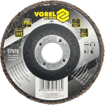 Vorel Brusilni kolut z lamelnim diskom p80 115 mm 07976 VOREL