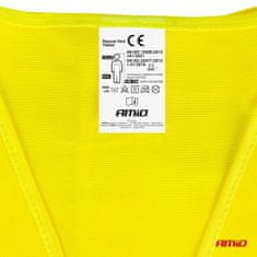 AMIO Rumen odsevni opozorilni jopič XXXL s certifikatom AMIO-03935
