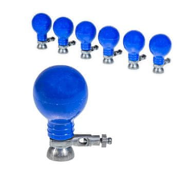 shumee EKG sesalne elektrode za večkratno uporabo za otroke, premer 15 mm, modre, komplet 6 kosov