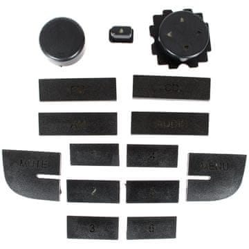 shumee Fiat Grande Punto 2005- komplet za popravilo radijskih gumbov in gumbov BLAUPUNKT CD/MP3, 15 kos. set