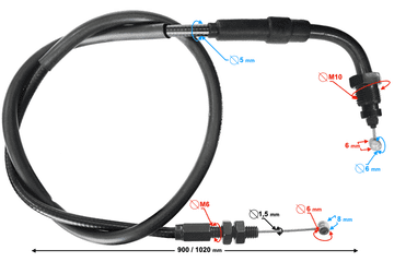 shumee Povratni kabel plina VOGE 500AC / 525ACX / 525DSX