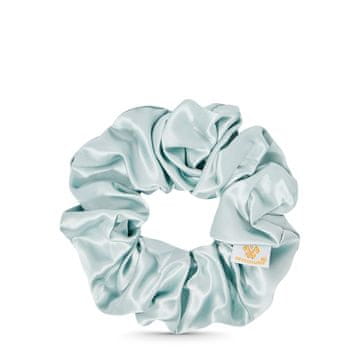 shumee CRYSTALLOVE svilena gumica za lase z amazonitom - omejena izdaja