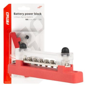 shumee Ozemljitev plus razdelilni blok zbiralka M6 12V - 48V 150A AMIO-03810