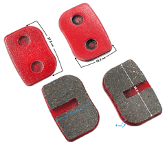 shumee Zavorne ploščice (spredaj in zadaj) za mopede Pocket Bike