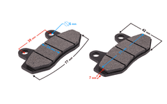 shumee Zavorne ploščice za motokros motocikle CRF70 (spredaj) in CRF50 (zadaj)