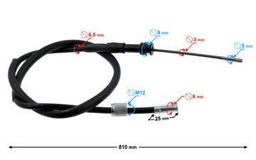 shumee Kabel za merilnik hitrosti za moped Ranger Classic