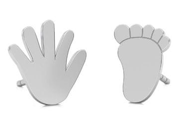 shumee Otroški srebrni uhani za roke in noge Ženski uhani iz srebra 925