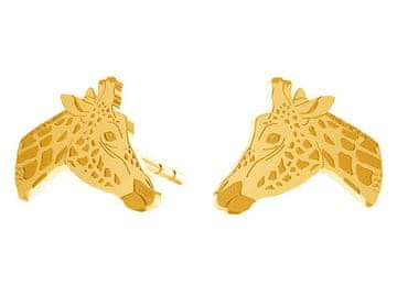 shumee Veliki srebrni uhani z žirafo za ženske Zlati uhani z žirafo Srebro 925