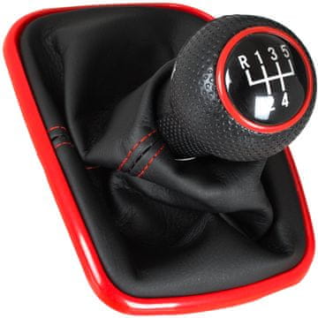 MODECAR VW Golf IV 97-06 ROČICA PRESTAVNEGA MENJALNIKA + ZAŠČITNA ROČICA Z RDEČIM OKVIRJEM