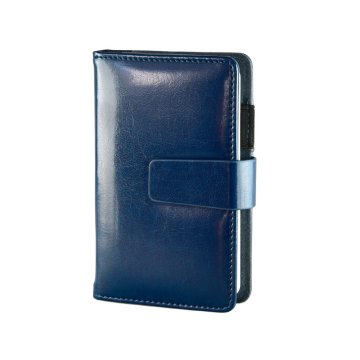 shumee Zvezek Cambridge Premium formata A6, moder, z zamenljivim vložkom, magnetno zapiranje, 100 listov, gladka površina