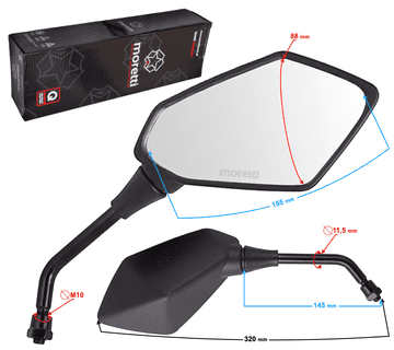 shumee OGLEDALA L+D (PREMER NAVOJA 10MM) Yamaha s homologacijo