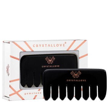 shumee CRYSTALLOVE glavnik za masažo lasišča z vonjem črnega obsidiana