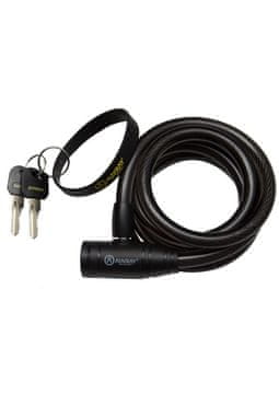 shumee AUVRAY CITY spiralni kabel s ključavnico - dolžina 150 cm, premer 12 mm + obesek za ključe