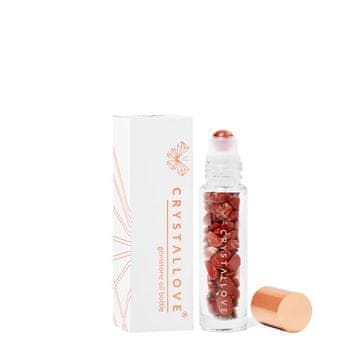 CRYSTALLOVE CRYSTALLOVE Steklenička s kristali za olje 10 ml - rdeči jaspis