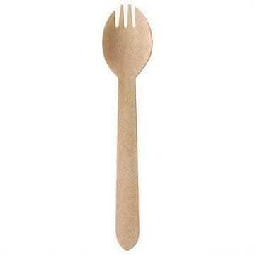 Papstar Lesene žlice-vilice 16 cm 100 kosov.