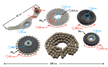 shumee Zobati jermen za moped Sprint 1