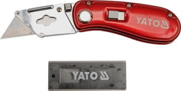 shumee Nož s trapezoidnim rezilom + rezervna rezila 61x33 mm YT-7534 YATO
