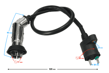 shumee Visokonapetostna tuljava za 4T skuter Challenger / Hurricane