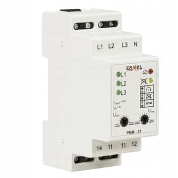 shumee 3-fazni napetostni rele z napetostno zaščito PNM-31 Zamel