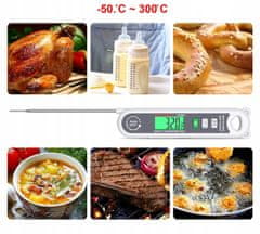 shumee DIGITALNI KUHINJSKI TERMOMETER ZA PEKO MESA NASTAVLJIV -50 +300°C