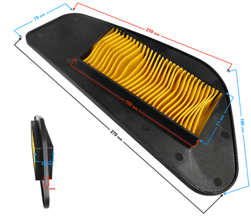 shumee Vložek zračnega filtra s skalpelom