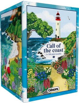 Gibsons Puzzle Call of the Coast 3x500 kosov