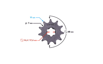 shumee Izhodni zobnik Moretti 11/428