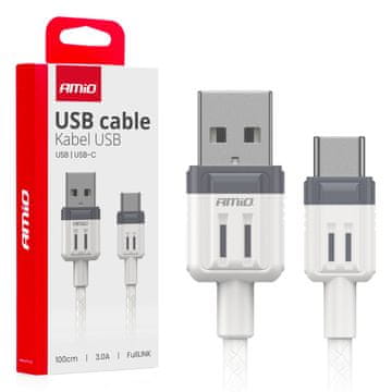 shumee USB-A - USB-C 3A polnilni kabel 100 cm FullLINK AMIO-03905