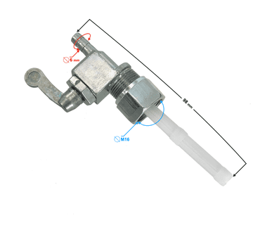 shumee Pipa za gorivo za moped Simson, navoj M16