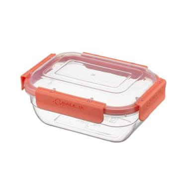 shumee Pravokotna posoda za shranjevanje hrane 350 ml 0,35 l VIVO hermetična s tesnilom, zaprta s 4 sponkami