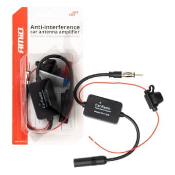 shumee Avto antenski ojačevalec proti motnjam 12V AMIO-04133