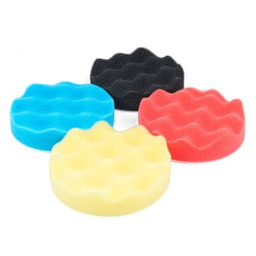 AMIO Polirni set z Velcro polirnimi gobicami, 4 kosi, 125 mm AMIO-03710