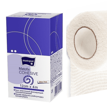 shumee Kohezivni povoj 12 cm x 4 m elastičen samolepilni Matofix Cohesive 1 kos