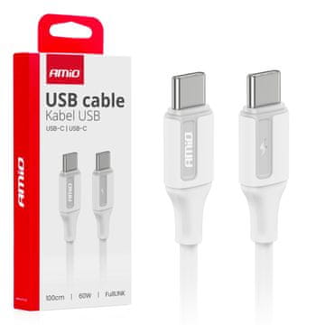 AMIO USB-C - USB-C 60W 100cm FullLINK AMIO-03920 polnilni kabel