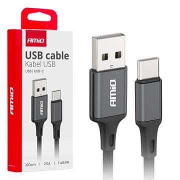 AMIO USB-A - USB-C 2A polnilni kabel 100 cm FullLINK AMIO-03899