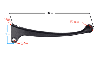 shumee Ročica sprednje ročne zavore za moped Ranger Classic (E4).