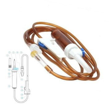 shumee Naprava za transfuzijo fotosenzitivnih infuzijskih tekočin, tip IS, 150 cm, Margomed, brez ftalatov, 1 kos.