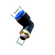 shumee L-tip konektorja - 9,7 mm navoj, 10 mm vtič