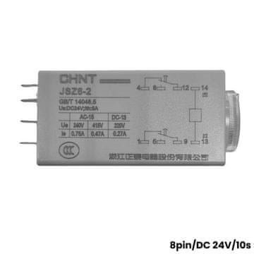 shumee Časovni rele DC 24V / 10s / 8-pinski