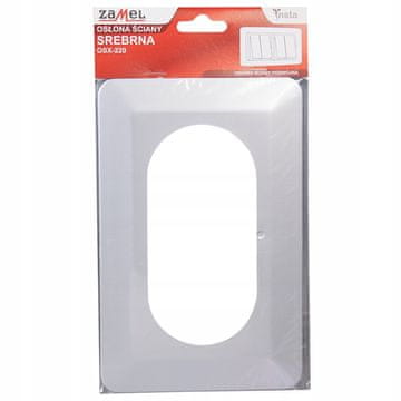 shumee Pokrov za dvojno stikalo OSX-220-SRB srebrna Ynsta Zamel