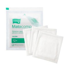 shumee Sterilni obkladek 7x7 iz gaze, 12 plasti, 17 niti, Matocomp, 3 kosi v samolepilnem pakiranju (vsak obkladek je pakiran posamično)