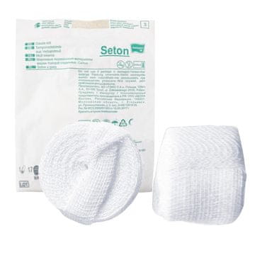 shumee Sterilna gaza, seton 5 cm x 2 m, 17 niti, 4 plasti, 1 kos, blister