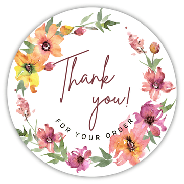 shumee Nalepke za sveče "Hvala - venec/rože" 4 kosi