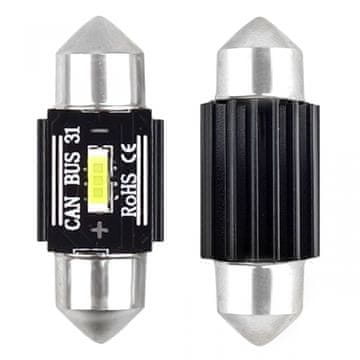 shumee CANBUS 1860 1SMD UltraBright Festoon LED žarnice C5W C10W C3W 31mm Bela 12V 24V AMIO-02441