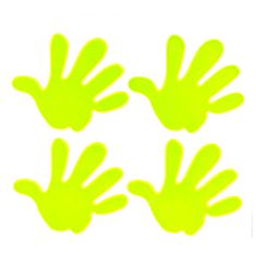 AMIO Fluorescentne odsevne opozorilne nalepke za otroške tačke AMIO-03942