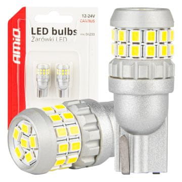 shumee LED CANBUS žarnice T10 W5W 30SMD 2016 bela 12V 24V AMIO-04233