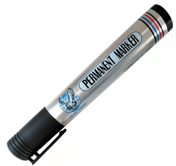 shumee Permanentni marker okrogel, vodoodporen, črne barve