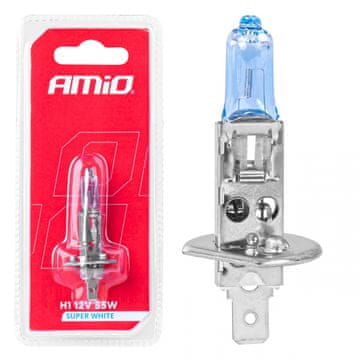 AMIO Halogenska žarnica H1 12V 55W Super White 1 kos. pretisni omot AMIO-03359