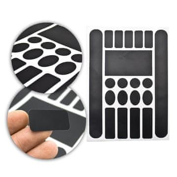 shumee Zaščitne nalepke za okvir, črne mat, 20 kosov.