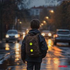 shumee Fluorescentne odsevne opozorilne nalepke za otroke, smeški, AMIO-03941